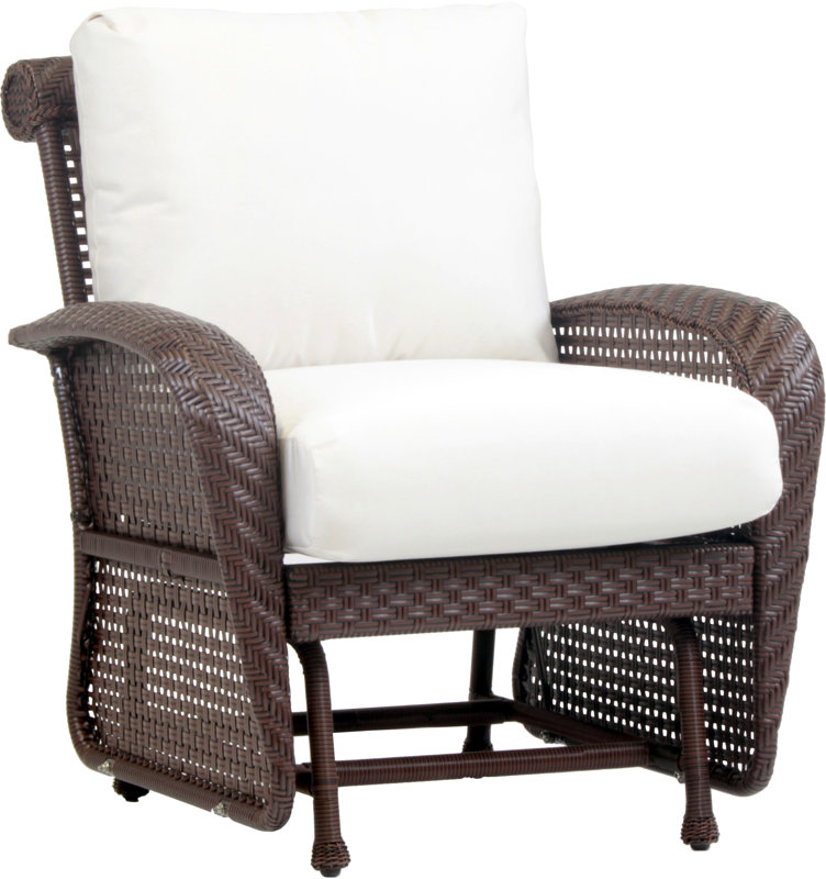 South Sea Rattan Martinique Single Glider Chair with Cushion & Reviews Wayfair