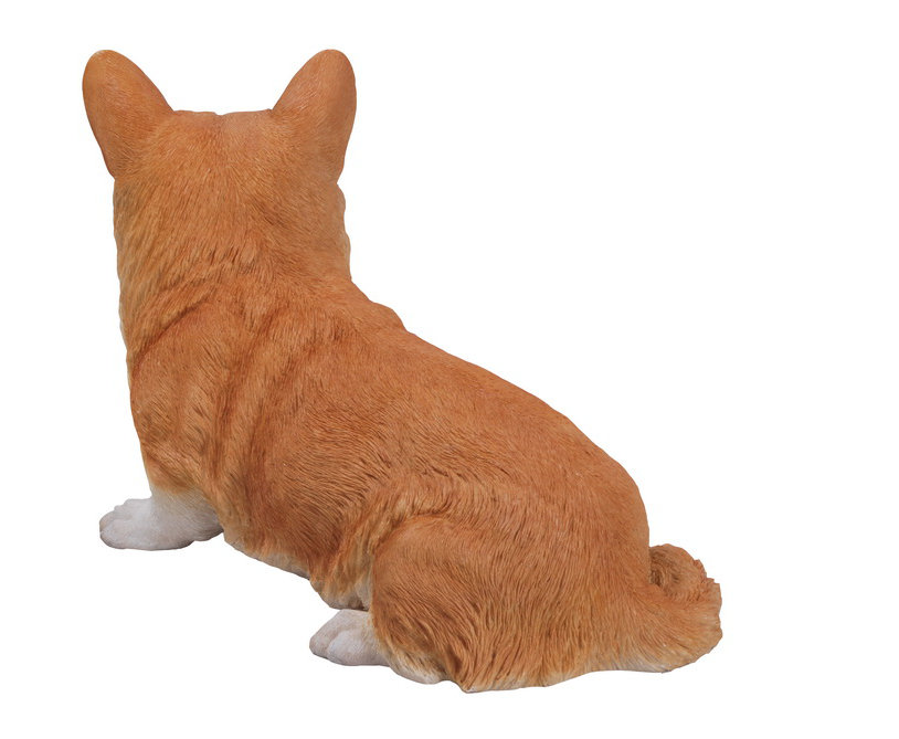 corgi dog statue