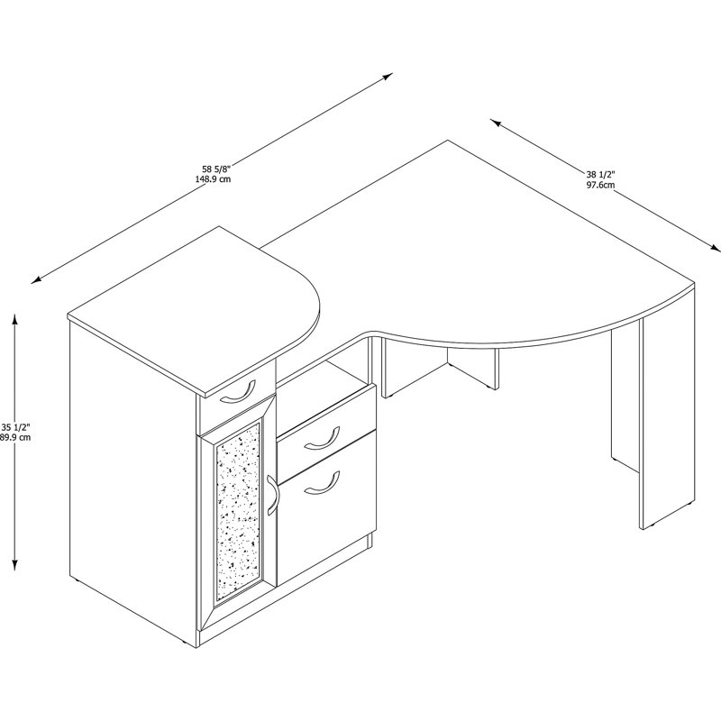 Latitude Run Wilmot Corner Desk & Reviews Wayfair