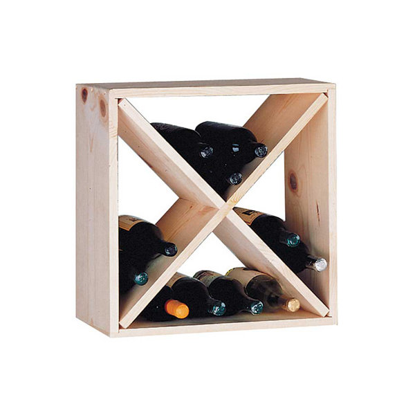 Wine Cellar Country Pine Cube 24 Bottle Floor Wine Rack & Reviews Wayfair
