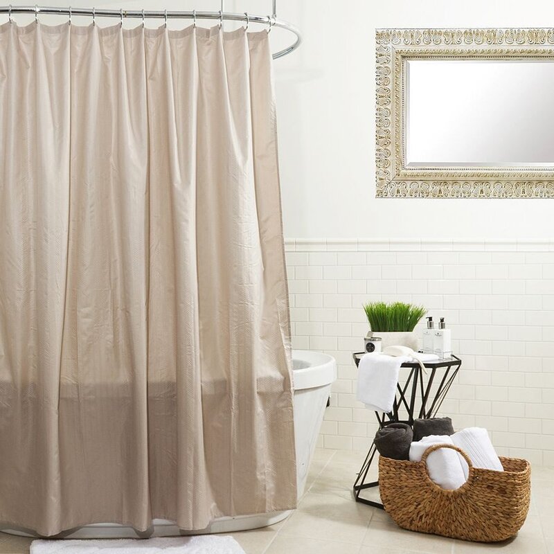 Symple Stuff Water Proof Microfiber Single Shower Curtain | Wayfair