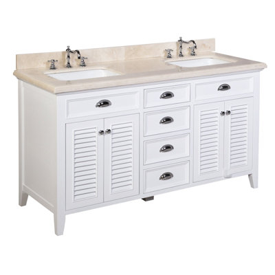 Bathroom Vanities Lakeland Fl kbc savannah 60" double bathroom vanity set & reviews | wayfair Bathroom Vanities Lakeland Fl kbc savannah 60" double bathroom vanity set & reviews | wayfair