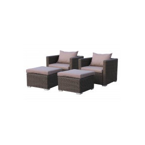 2-tlg. Loungesessel-Set Ibiza/ Pepe mit Auflage ..