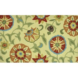 Summerton Hand-Hooked Buttercup Area Rug