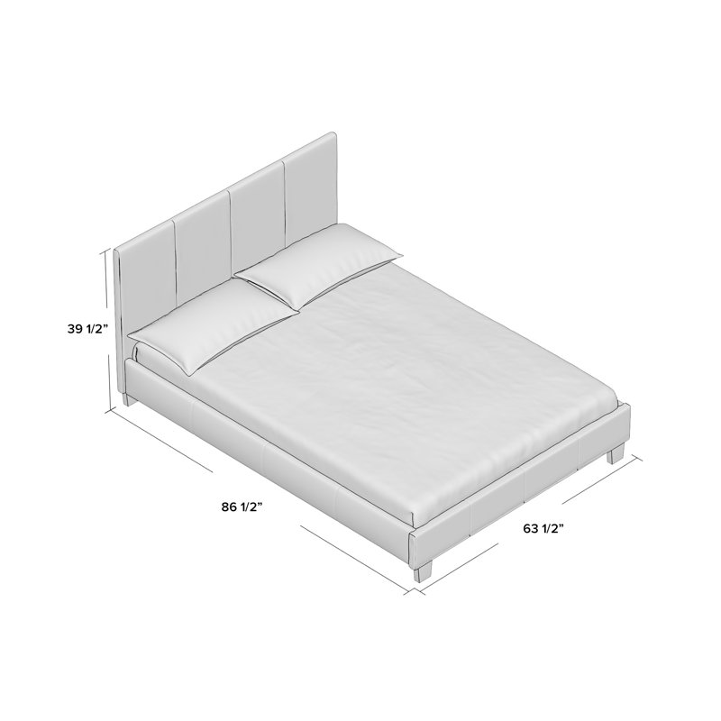 Crestline Upholstered Platform Bed & Reviews AllModern