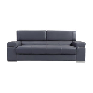 Modern Contemporary Leather Sofas You Ll Love Wayfair Quickview