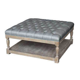 Leather Coffee Table Ottoman Wayfair Quickview