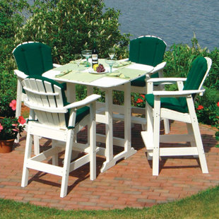 Seaside Casual Wayfair Adirondack 5 Piece Bar Height Dining Set By Seaside Casual