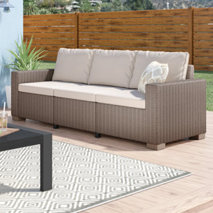 Outdoor Sofas Loveseats You Ll Love Wayfair Stallcup Patio Sofa With Cushions