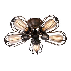 5-Light Semi Flush Mount