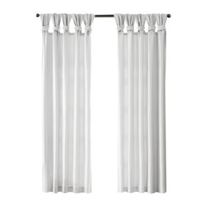 Rivau Solid Room Darkening Tab Top Single Curtain Panel