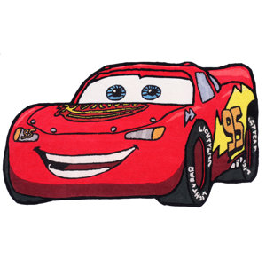 Disney Cars Lightining McQueen Kids Red Area Rug