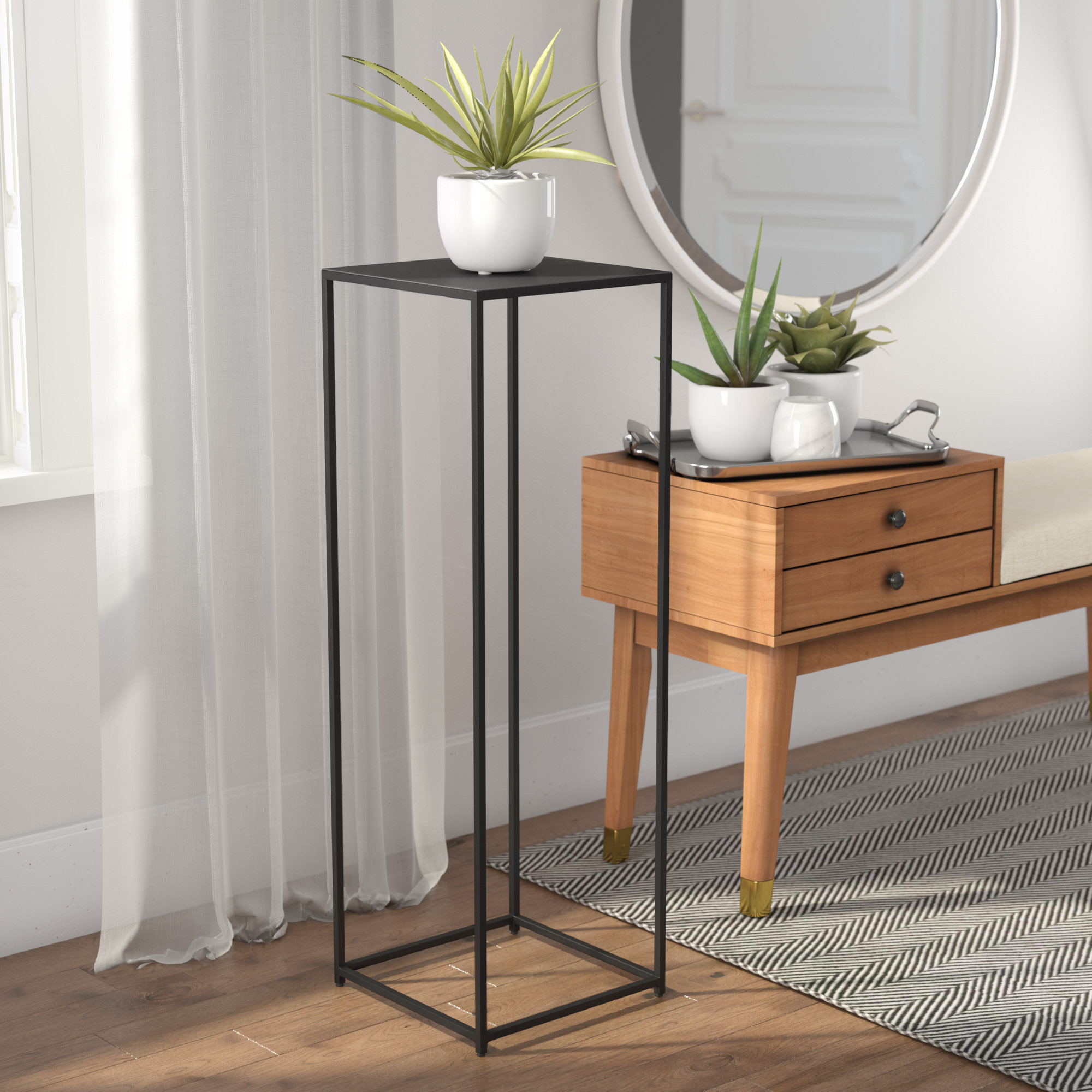 Langley Street Shawn Pedestal Plant Stand Reviews Wayfair