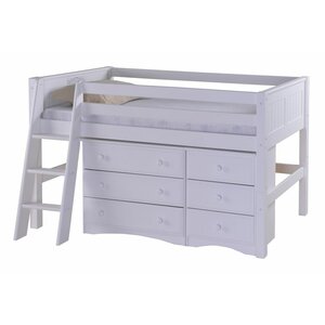 Isabelle Twin Low Loft Bed with Storage
