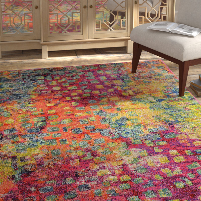 Bungalow Rose Maoud Multi Colored Area Rug Reviews Wayfair