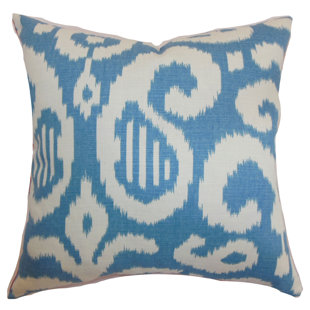 The Pillow Collection Hohenems Ikat Bedding Sham Lime Standard//20 x 26