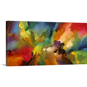 'Cosmic Voyage 187' Painting Print on Wrapped Canvas