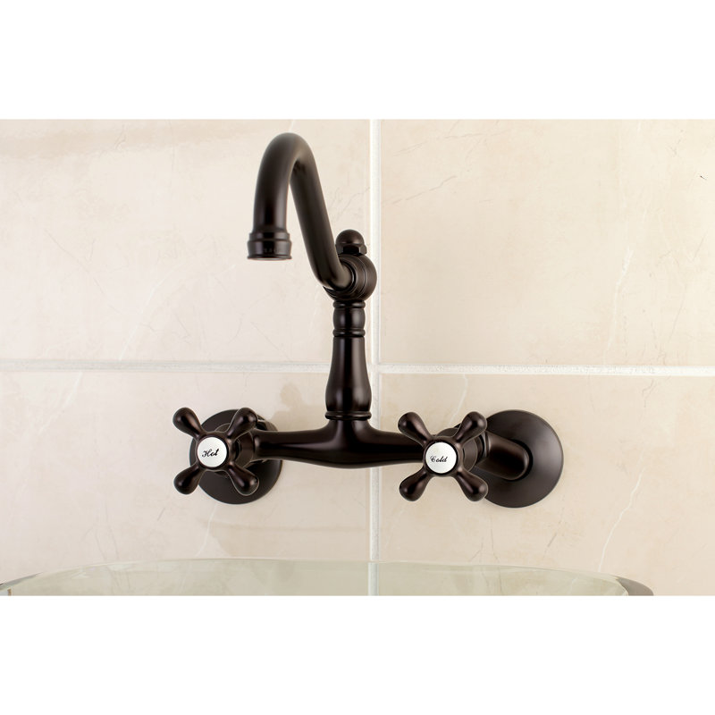 Kingston Br Vintage Double Handle Wall Mount Kitchen Faucet Vintage Double Handle Wall Mount Kitchen Faucet