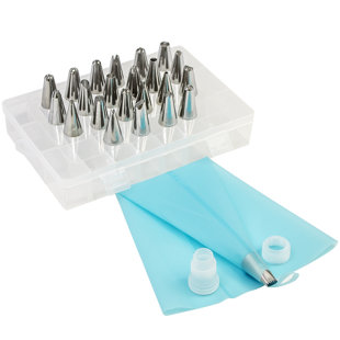 27 Piece Non Stick Cake Decorating Tip Set 27 Piece Non Stick Cake Decorating Tip Set