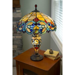 Victorian Tiffany Style Stained Glass Double Lit  26