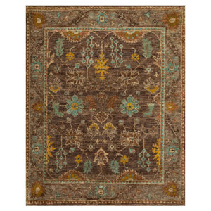 Empress Hand-Knotted Brown/Taupe Area Rug