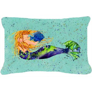 Mermaid Indoor/Outdoor Throw Pillow