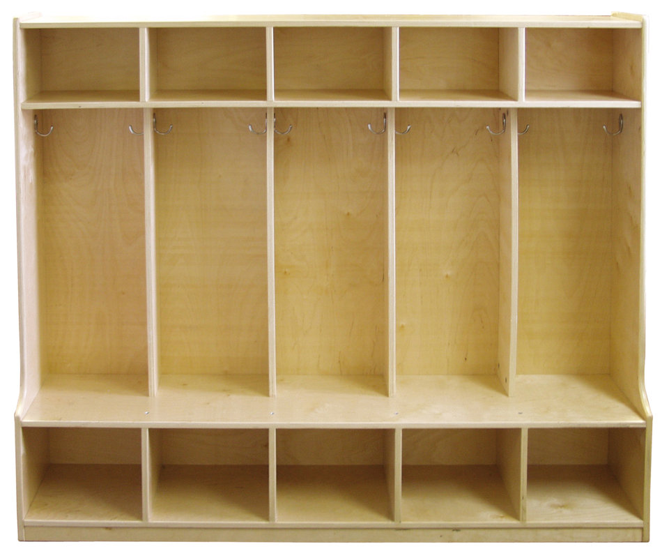 ECR4Kids 3 Tier 5 Wide Coat Locker & Reviews Wayfair