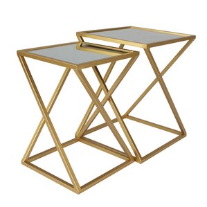 Gold End & Side Tables You'll Love | Wayfair