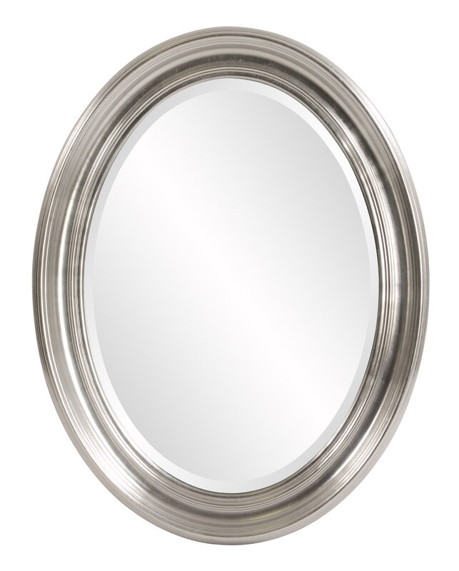 Oval Metallic Silver Wall Mirror | Joss & Main