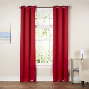 red curtains & drapes you'll love | wayfair red curtains & drapes you'll love | wayfair