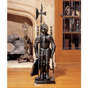 The Black Knight Fireplace Tool Ensemble Figurine