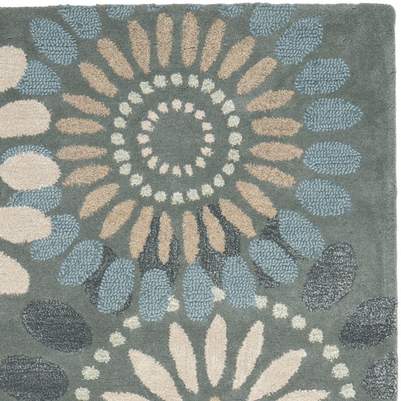 Safavieh Jardin Grey & Blue Floral Area Rug & Reviews Wayfair