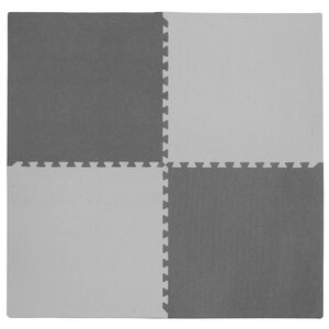 Square 4 Piece Floor Mat Set