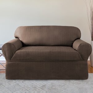 Bayside Box Cushion Loveseat Slipcover