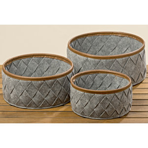 3-tlg. Körbe-Set Toms aus Filz von Prestington