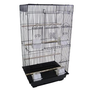 Tall Flat Square  Bird Cage