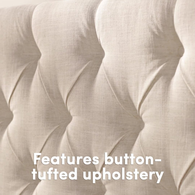 Lark Manor Fares Upholstered Wingback Headboard & Reviews Wayfair