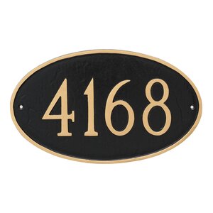 1-Line Wall Address Plaque