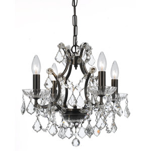 Maira 4-Light Crystal Chandelier