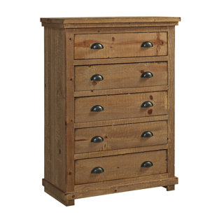 Solid Wood Dressers Joss Main Castagnier 5 Drawer Chest