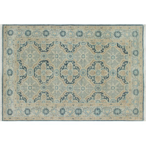 One-of-a-Kind Chobi Fine Hanym Hand-Knotted Gray Area Rug