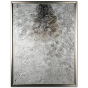 'Silver Fire' Graphic Art Print on Wrapped Canvas