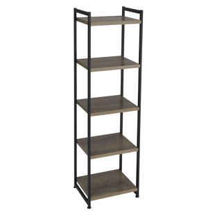 Modern Contemporary Tall Narrow Shelving Unit Allmodern Etagere Bookcase