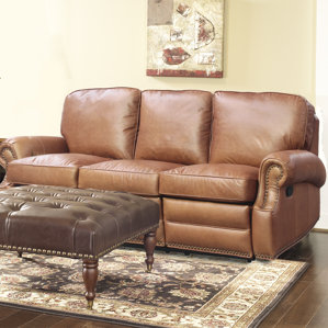 Longhorn Leather Reclining Sofa by Dar..