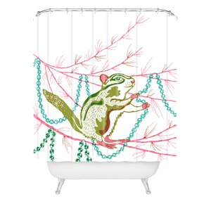 Betsy Olmsted Holiday Chipmunk Shower Curtain