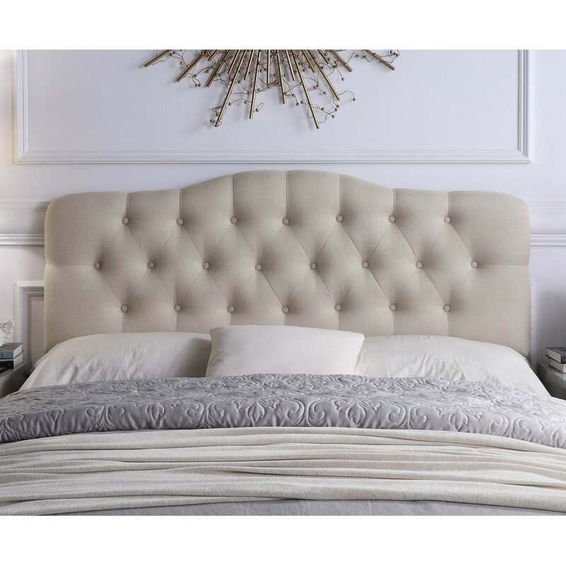 Charlton Home Charlotte Upholstered Panel Headboard ...