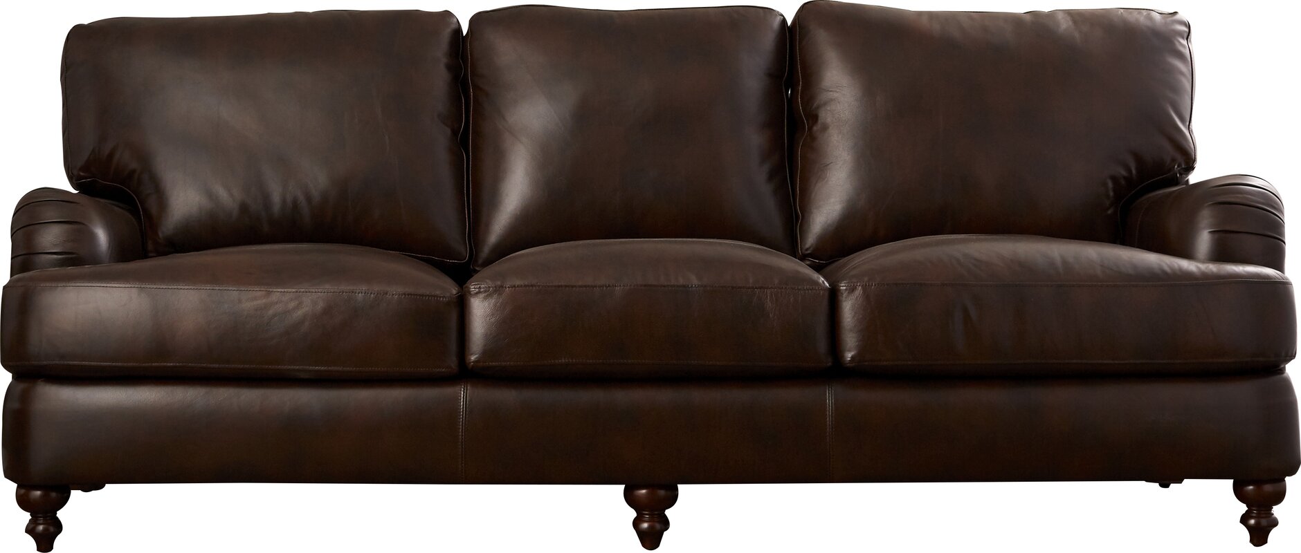 darby home leather sofa
