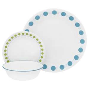 Livingware 18 Piece Dinnerware Set, Service for 6