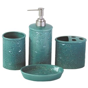 Bessie Savannah 4-Piece Bathroom Accessory Set