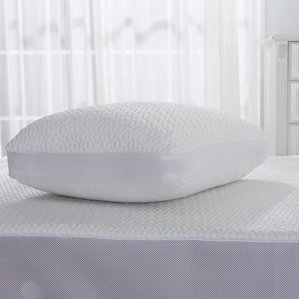 DreamLab Cooling Jacquard Pillow Protector with Mesh by Fresh Ideas
